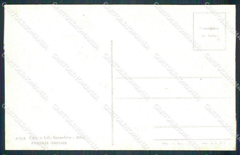 Cuneo Alba Corso Principe Amedeo cartolina MT7048 – retro