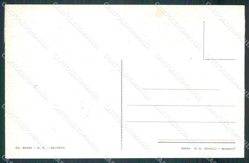 Cuneo Saliceto cartolina MT7050 – retro
