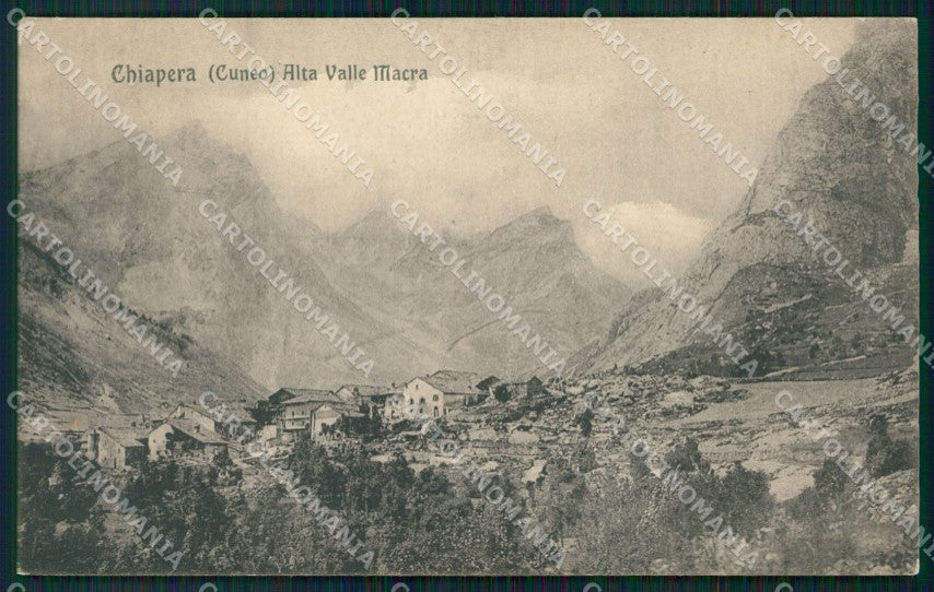 Cuneo Acceglio Chiappera cartolina MT7055 – fronte
