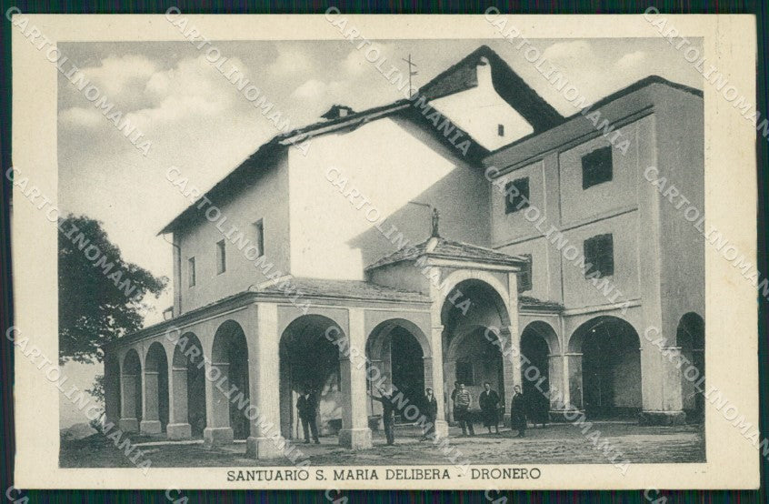 Cuneo Dronero Santuario San Maria Delibera cartolina MT7061 – fronte