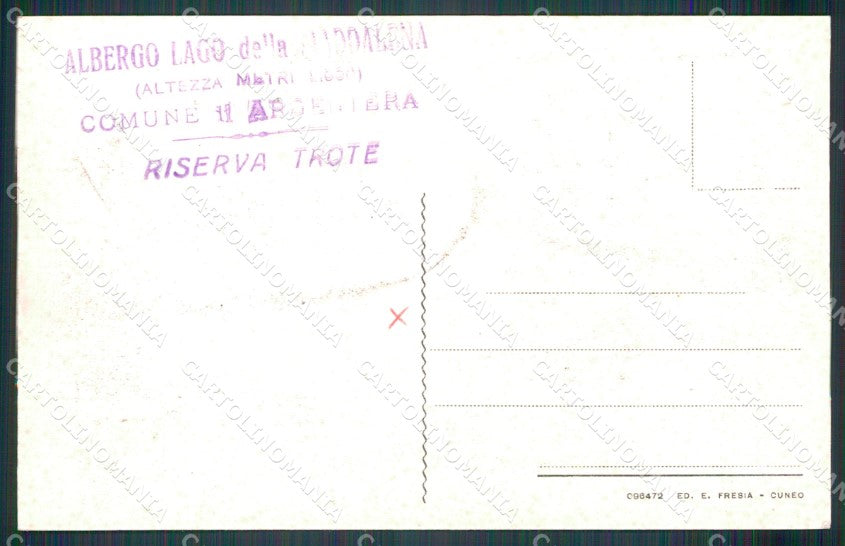 Cuneo Argentera Lago della Maddalena cartolina MT7062 – retro