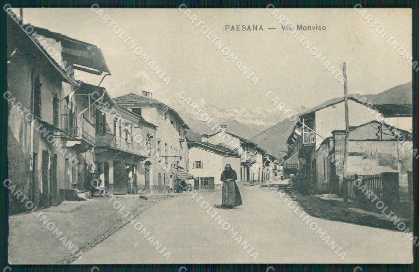 Cuneo Paesana Via Monviso cartolina MT7064 – fronte