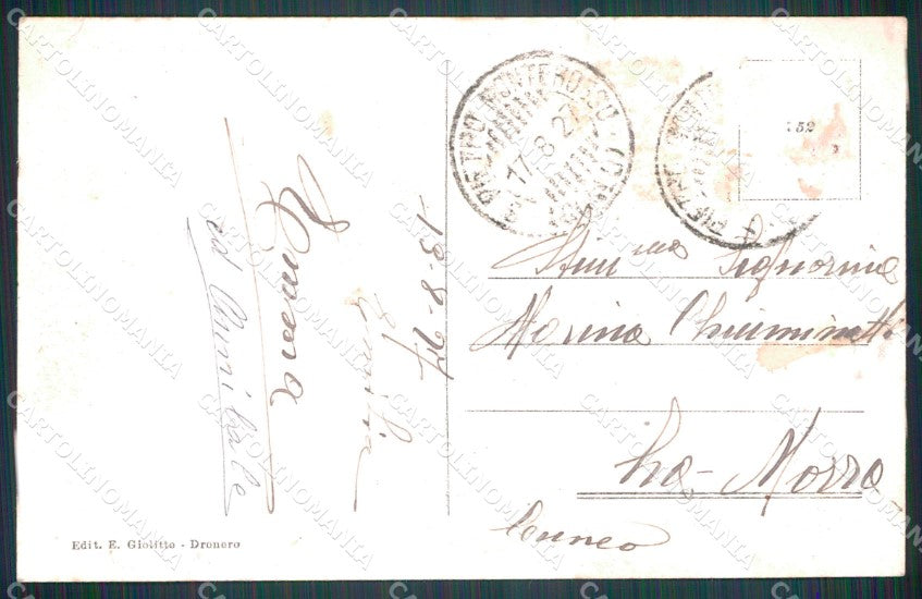 Cuneo San Pietro Monterosso Valle Grana Santa Lucia cartolina MT7065 – retro