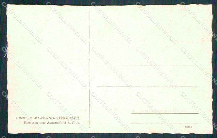 Cuneo Alba Diano Piazza Principale Corriera Autopostale cartolina MT7066 – retro