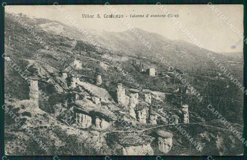 Cuneo Villar San Costanzo Colonne Erosione Ciciù cartolina MT7067 – fronte