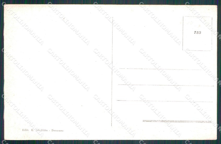 Cuneo Villar San Costanzo Colonne Erosione Ciciù cartolina MT7067 – retro