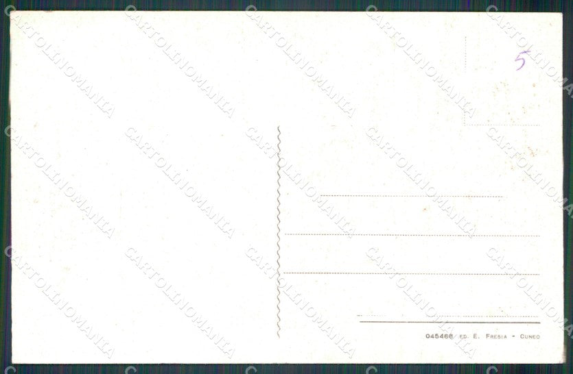 Cuneo Pradleves Valle Grana Grande Albergo del Castello cartolina MT7077 – retro