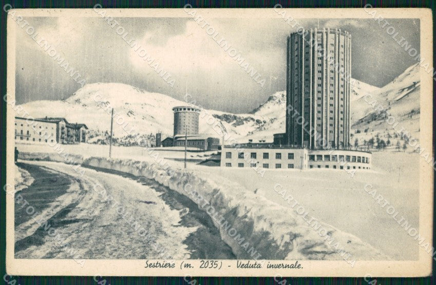 Torino Sestriere PIEGATA cartolina MT7100 – fronte