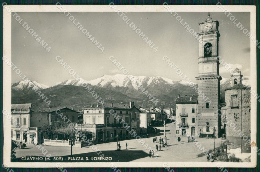 Torino Giaveno Piazza Santo Lorenzo Foto cartolina MT7101 – fronte