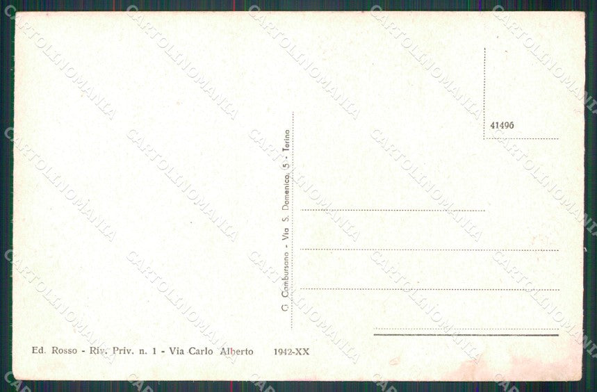 Torino Venaria Reale TRACCE UMIDO cartolina MT7117 – retro