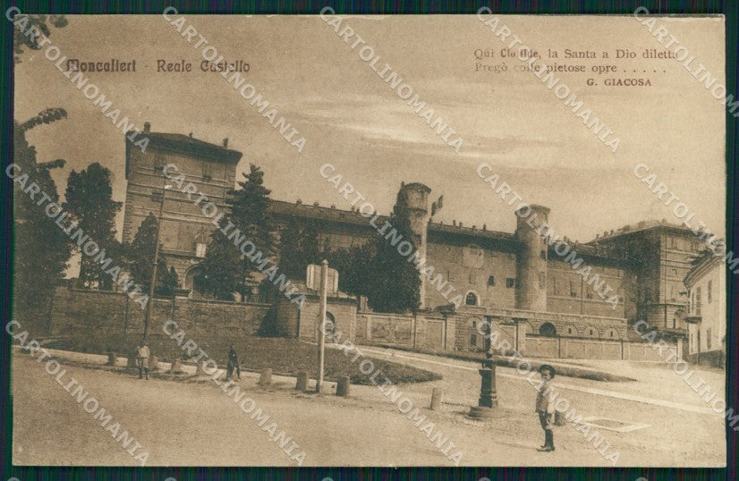 Torino Moncalieri Giacosa Reale Castello ABRASA cartolina MT7118 – fronte