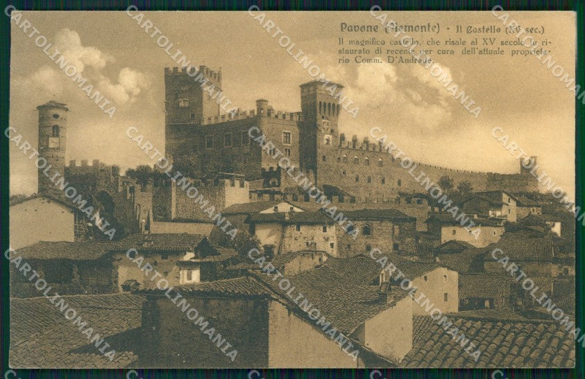 Torino Pavone Canavese Castello cartolina MT7126 – fronte