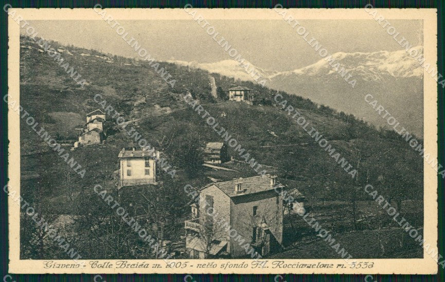 Torino Giaveno Colle Braida cartolina MT7128 – fronte