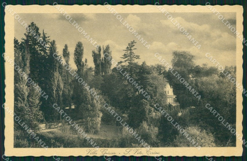 Torino San Vito Villa Geisser PIEGA cartolina MT7133 – fronte