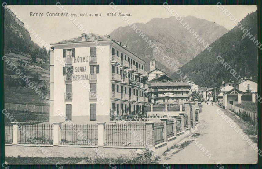 Torino Ronco Canavese Hotel Soana cartolina MT7135 – fronte