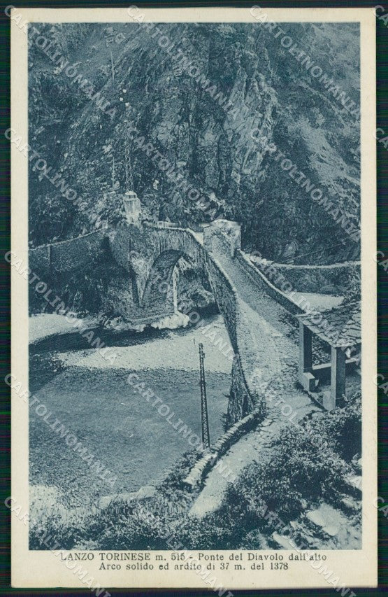 Torino Lanzo Torinese Ponte del Diavolo cartolina MT7145 – fronte