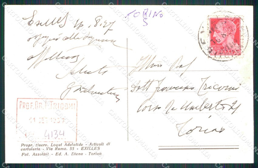 Torino Exilles Panorama cartolina MT7147 – retro