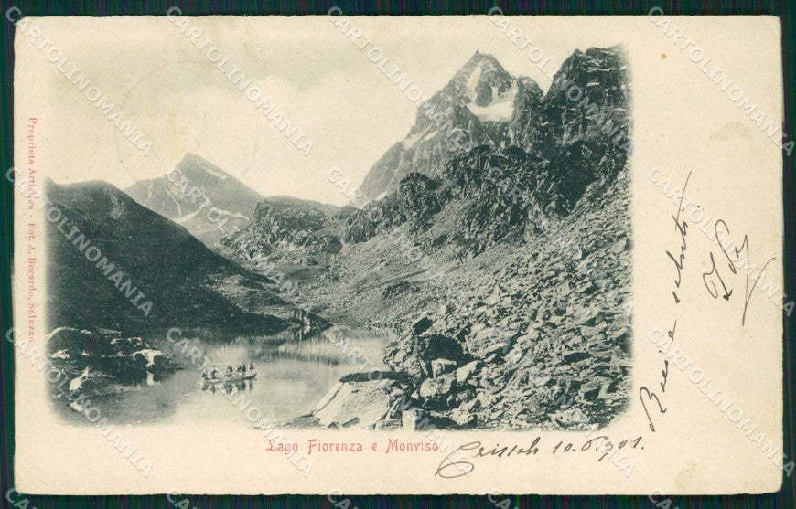 Cuneo Crissolo Lago Fiorenza cartolina MT7150 – fronte