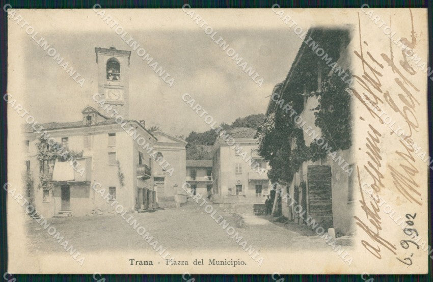 Torino Trana Piazza del Municipio cartolina MT7153 – fronte