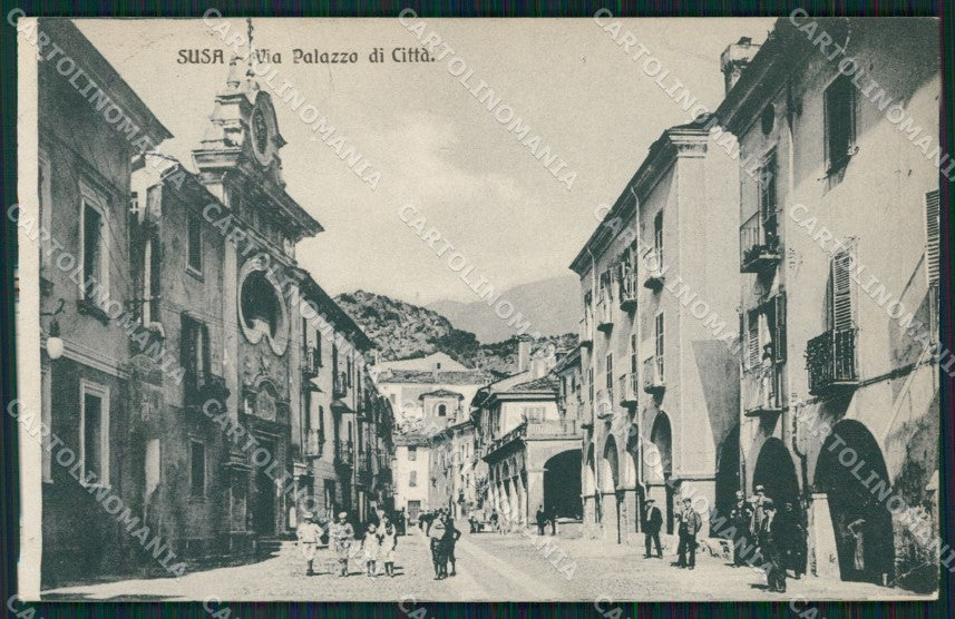 Torino Susa Via Palazzo di Città cartolina MT7155 – fronte