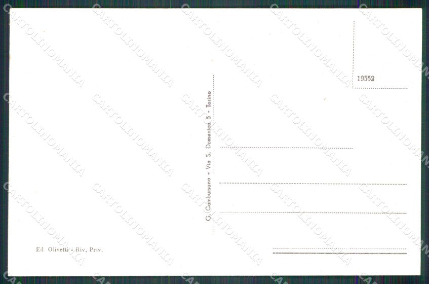 Torino Traves Valle Lanzo Bio cartolina MT7163 – retro