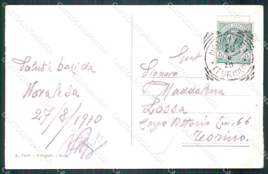 Torino Novalesa Collegio Nazionale cartolina MT7170 – retro