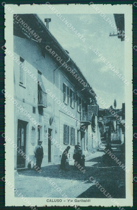 Torino Caluso Via Garibaldi cartolina MT7175 – fronte