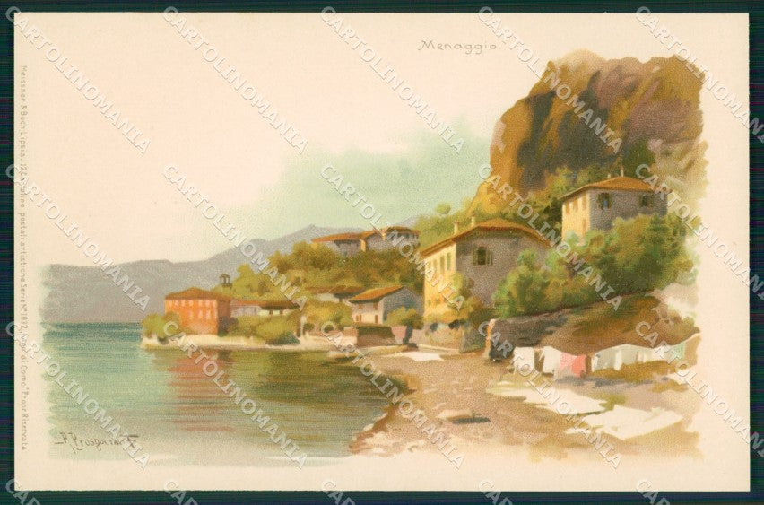 Como Menaggio Meissner & Buch Serie 1032 Prosdocimi cartolina postcard MT7420 – fronte