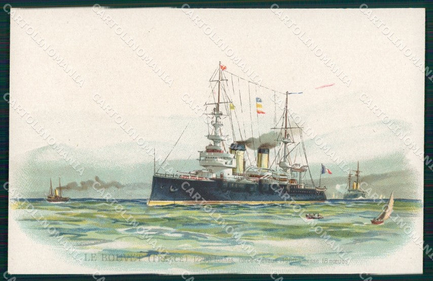 Nave Bouvet France Caule Art Nouveau cartolina postcard MT7459 – fronte