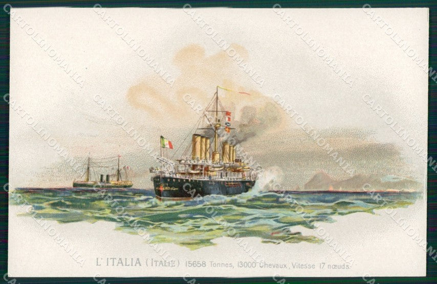 Nave Italia Caule Art Nouveau cartolina postcard MT7469 – fronte