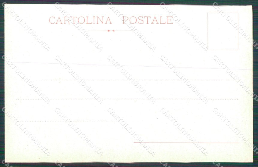 La Spezia Lega Navale Nave Re Umberto Art Nouveau cartolina postcard MT7493 – retro