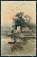 Meissner & Buch Serie 1277 Landscape Art Nouveau cartolina postcard MT7567 – fronte