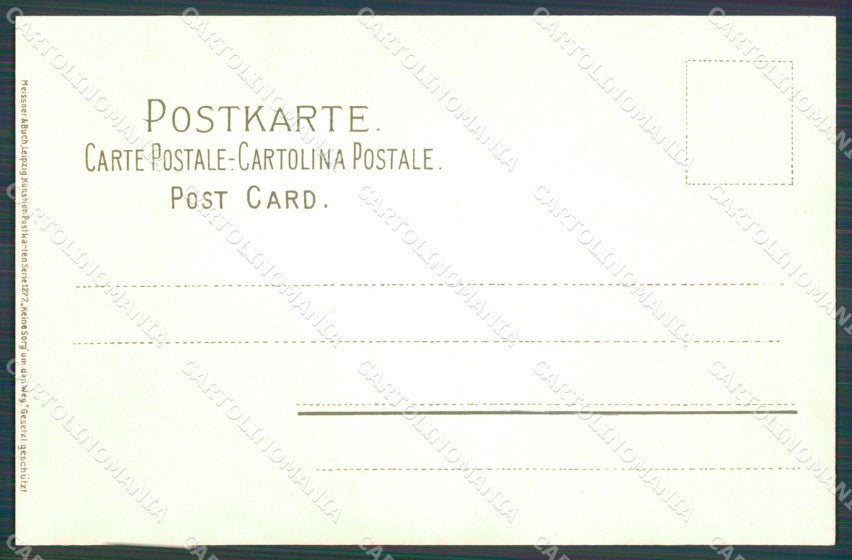 Meissner & Buch Serie 1277 Landscape Art Nouveau cartolina postcard MT7567 – retro