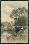 Meissner & Buch Serie 1277 Landscape Art Nouveau cartolina postcard MT7568 – fronte