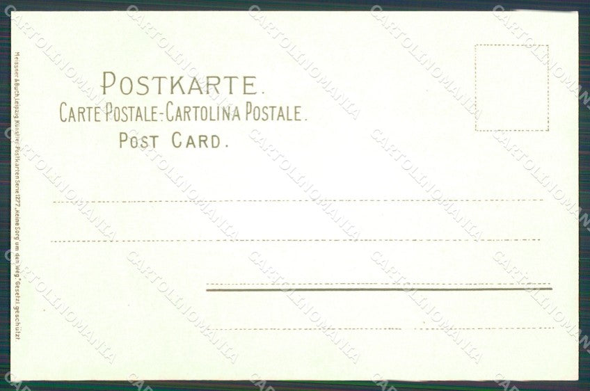 Meissner & Buch Serie 1277 Landscape Art Nouveau cartolina postcard MT7568 – retro