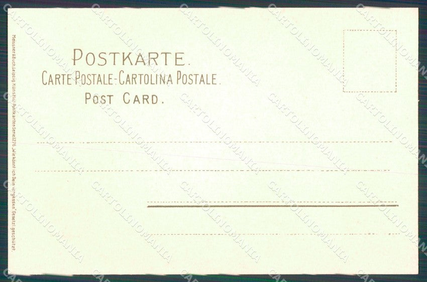 Meissner & Buch Serie 1276 Landscape Art Nouveau cartolina postcard MT7571 – retro