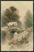 Meissner & Buch Serie 1276 Landscape Art Nouveau cartolina postcard MT7572 – fronte