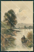 Meissner & Buch Serie 1266 Landscape Art Nouveau cartolina postcard MT7576 – fronte