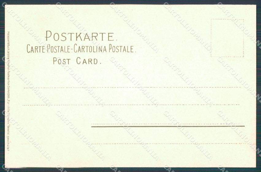 Meissner & Buch Serie 1266 Landscape Art Nouveau cartolina postcard MT7576 – retro