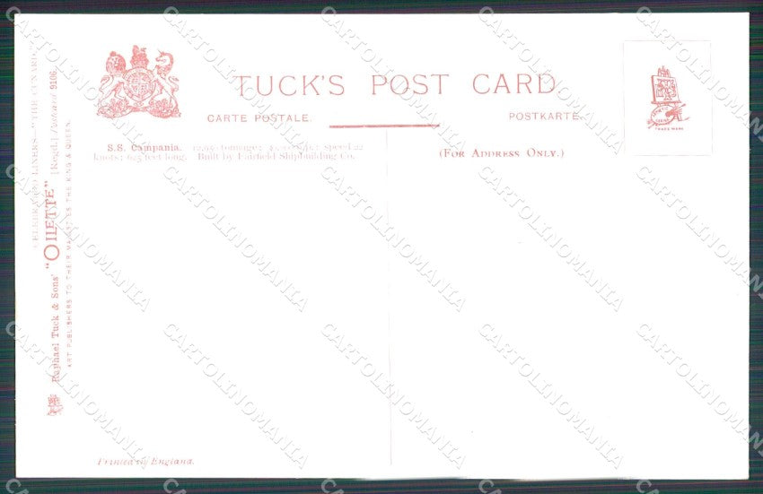 Nave Campania Raphael Tuck 9106 Art Nouveau cartolina postcard MT7604 – retro