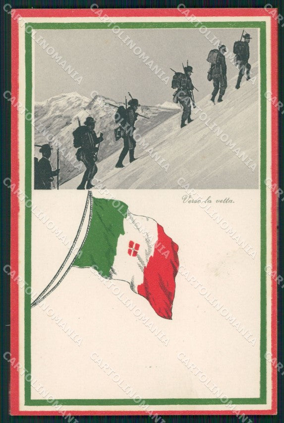 Militari Alpini cartolina MT8092 – fronte