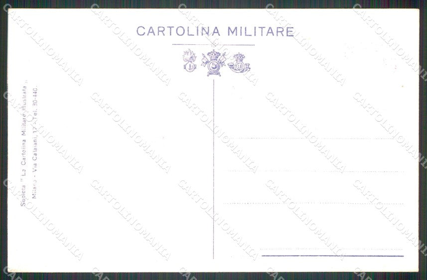 Militari Reggimentale Cavalleria Distintivi cartolina MT8094 – retro