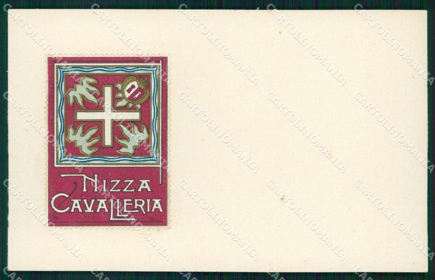 Militari Reggimentale Cavalleria Nizza cartolina MT8095 – fronte
