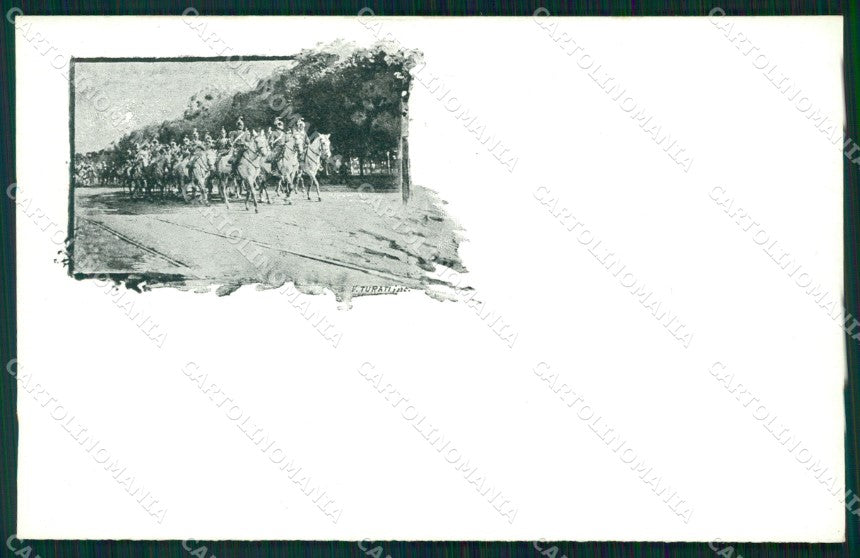 Militari Reggimentale Cavalleria cartolina MT8098 – fronte