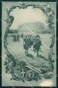 Militari Reggimentale Cavalleria Sforzesca ABRASA cartolina MT8102 – fronte