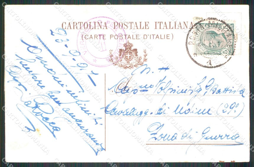 Militari Cavalleria Dragoni di Piemonte Lancieri di Novara cartolina MT8121 – retro