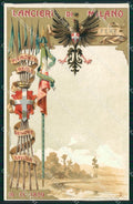 Militari Reggimentale Cavalleria Lancieri di Milano cartolina MT8128 – fronte
