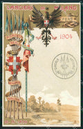 Militari Reggimentale Cavalleria Lancieri di Milano cartolina MT8130 – fronte