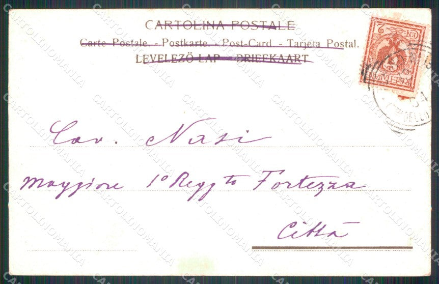Militari Verona Custoza XIV Reggimento Cavalleggeri Alessandria cartolina MT8144 – retro