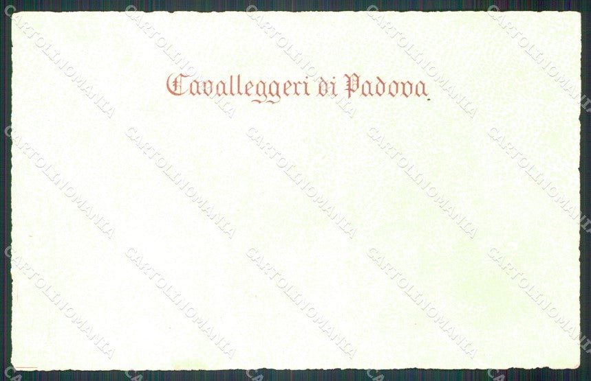 Militari Reggimentale XXI Reggimento Cavalleggeri di Padova cartolina MT8166 – retro